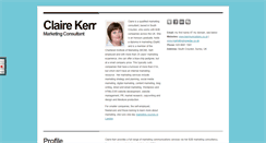 Desktop Screenshot of clairekerr.com